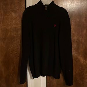 Polo Ralph Lauren 1/4 zip Navy Sz Size L Large